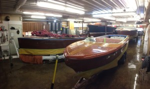 A picture of boats in the shop